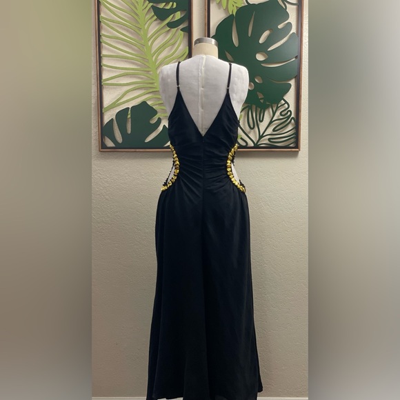 CULT GAIA SILVIA DRESS Black/Gold - Picture 8 of 15